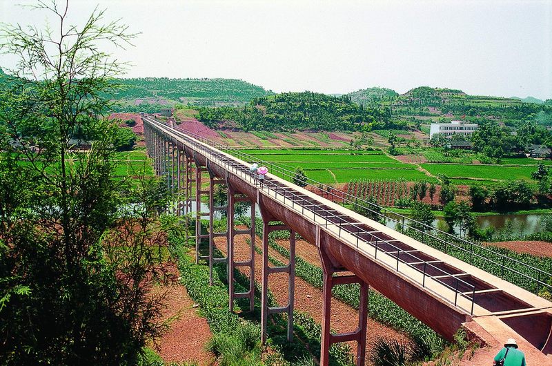 麻子灘水庫會(huì)龍渡槽