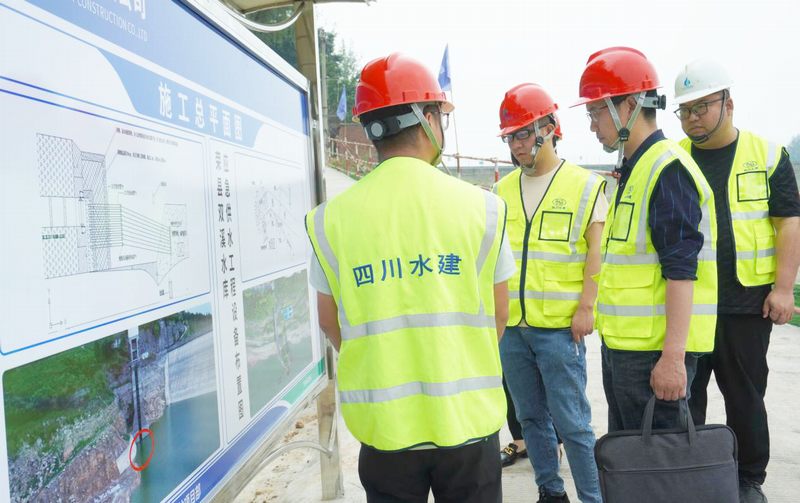 公司紀委書記陳盛華到小井溝項目開展調研工作